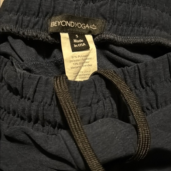 Beyond Yoga Spacedye Take it Easy Men’s Pants Navy Sz Small EUC Slim Fit Active - Picture 11 of 16